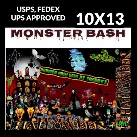 25 10x13 Poly Mailers Halloween Shipping Envelopes PRICE IS FIRM Monster Fall - Picture 11 of 11